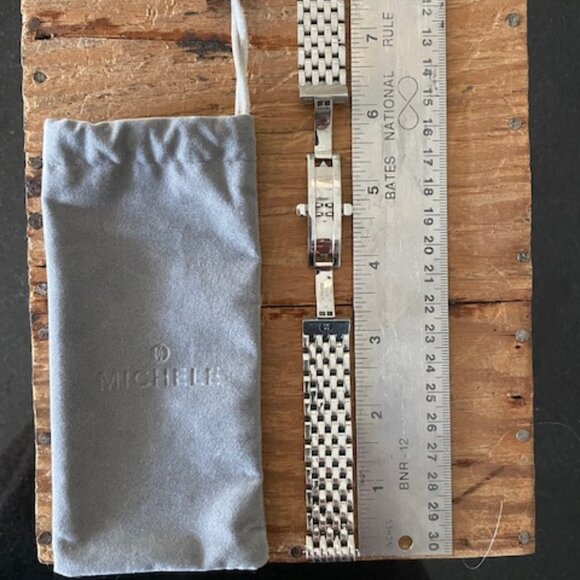 Michele Deco 16MM Silver Stainless Steel Watch Band - Picture 5 of 5